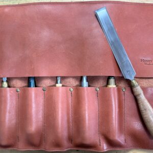 Full Grain Leather Tool Roll - 8 Pocket