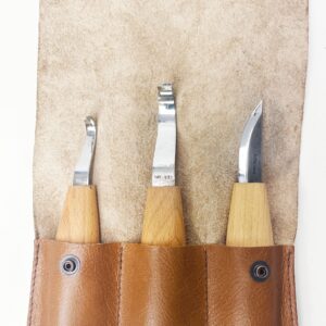 Ray Iles Traditional Crook Knife Spoon Carving Set 3 Piece R/H
